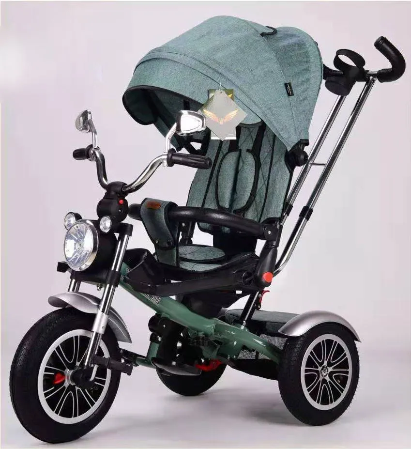 ملٹی فنکشنل فولڈنگ 3 پہیے بچوں کی سواری۔